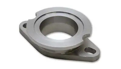 Vibrant Performance Wastegate Adapter Flange; 48.3MM CRFD; 1.4MM CRFDD; 3.98MM Apex W; 21.2MM Thickness; 63MM Flange OD; 34.9MM Port ID; For 38mm To 44mm; 304 Stainless Steel;