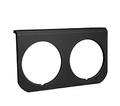 AutoMeter Autometer 2237 Gauge Mounting Panel, Dual, 2 1/16, Black, Aluminum