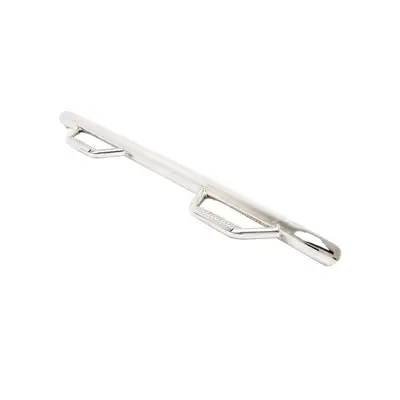 Smittybilt 1519 Silverado/Sierra HD Crew Cab 6.5 Bed Wheel to Wheel Nerf Steps; 4 Step Pads; Stainless Steel