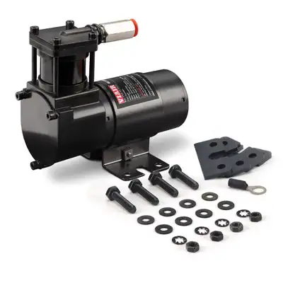 Viair Corporation 98c Stealth Black Compressor Kit W/External Check Valve & Omega Style Mounting Bracket(12v10% Duty)