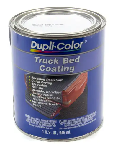 Dupli-Color Truck Bed Coating; Black; 32 Oz. Quart
