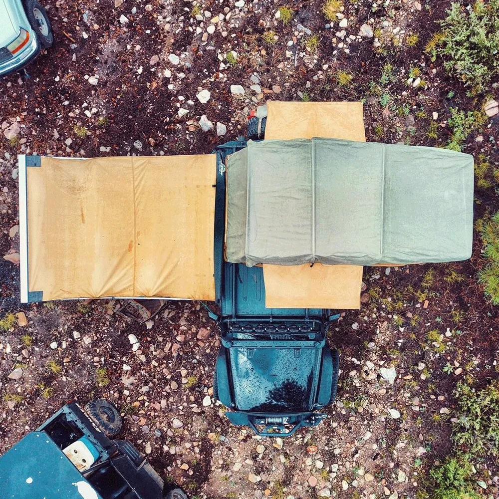 Truck or Car Awning, 6.5x8 Feet, Poly-Cotton Ripstop Fabric, Tan product image