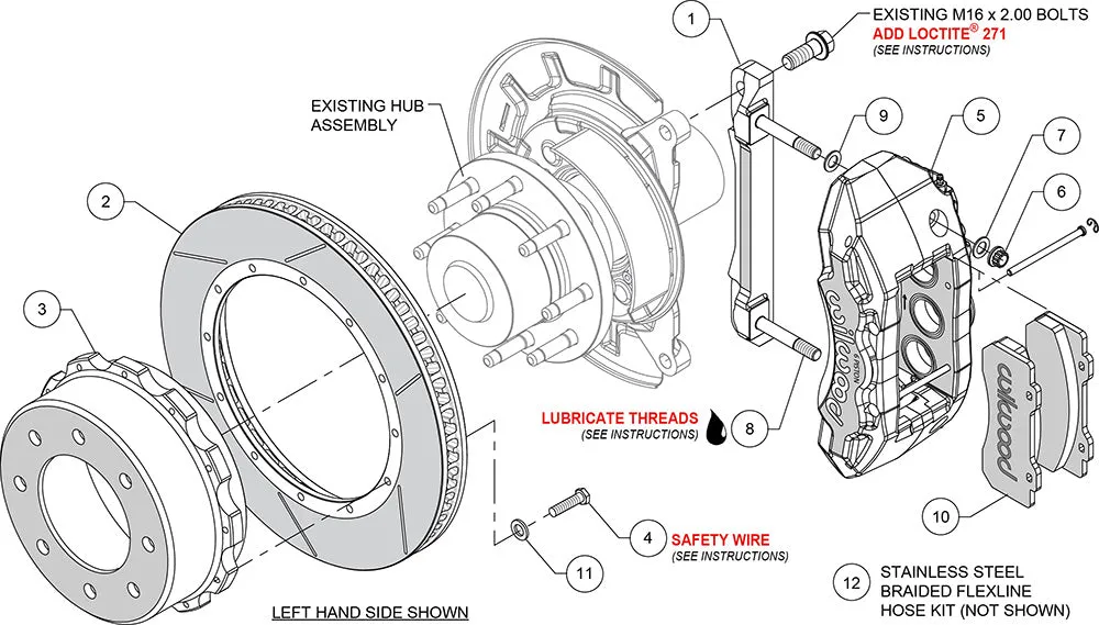 Silverado 2500 | Sierra 2500 | TX6R Big Brake Truck Rear Brake Kit | 2011-2019 product image