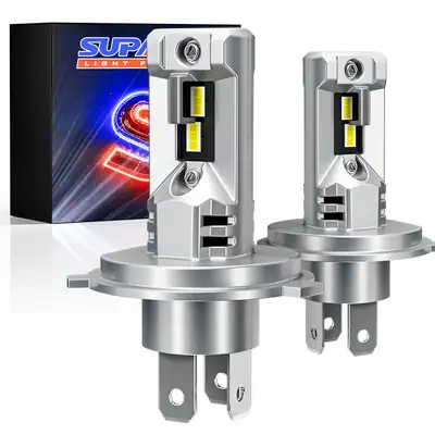 LED Factory Mart 1 Pair H4/9003 LED Headlight Bulb 40W 10000 Lumens