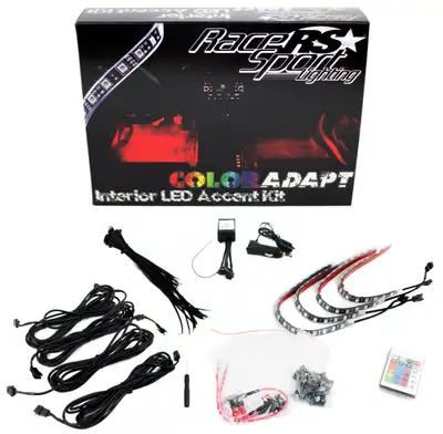 Race Sport Coloradapt LED Interior Kit w/ Remote Control And Premium Microled Light Strips