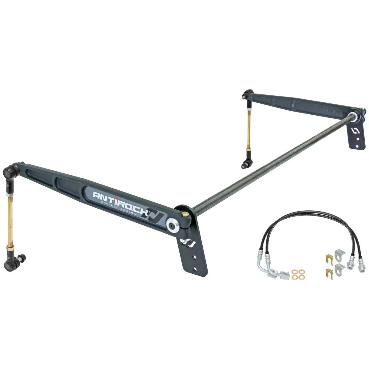 Antirock Sway Bar Kit 07-18 Wrangler JK 2 Door Rear Bolt-On Steel Arms RockJock 4x4 product image