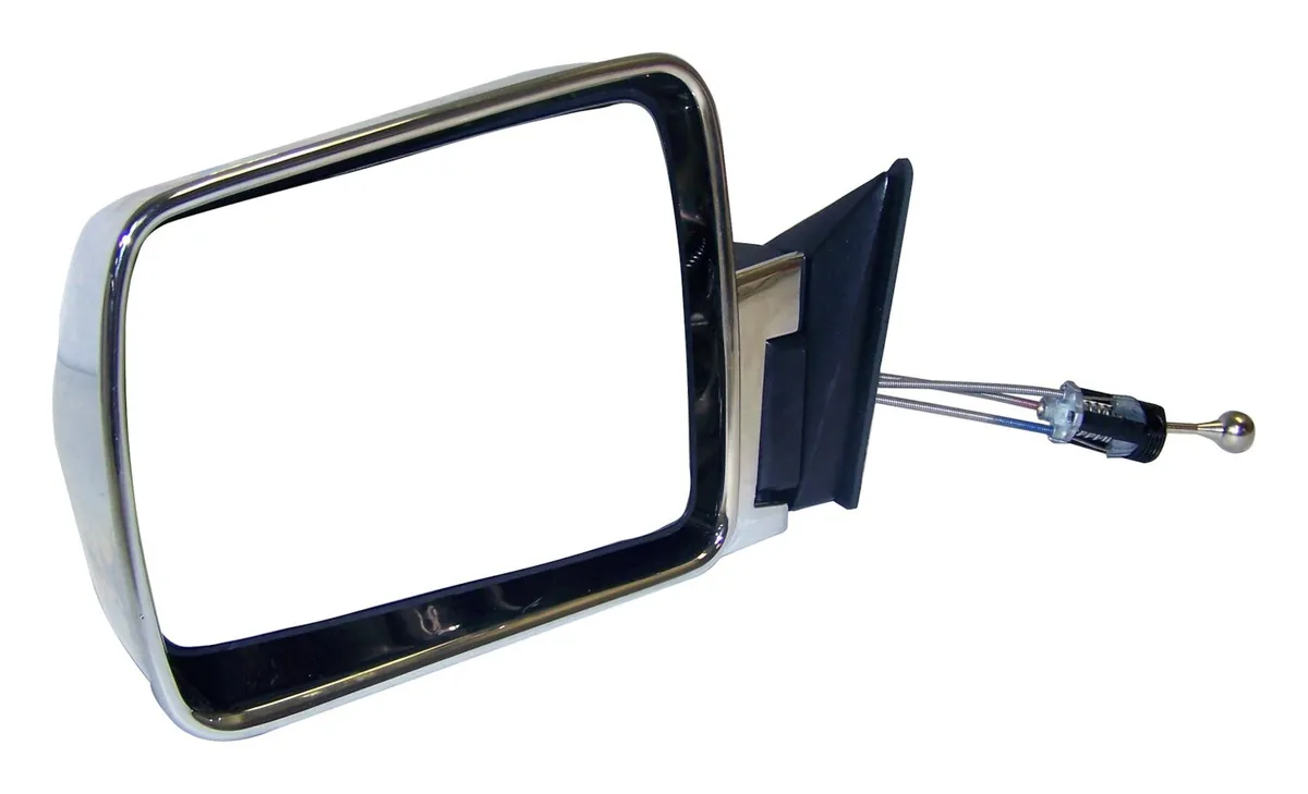 Crown Automotive Jeep Replacement 55034121 Left Manual,Remote,Manual Folding Mirror for 84-96 Jeep XJ Cherokee, MJ Comanche product image