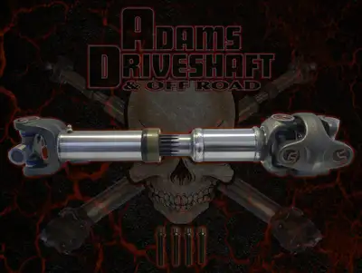 Adams Driveshaft Off Road 9495 Wrangler Rear 1310 cv Greaseable Driveshaft (Must Have a SYE Kit Installed)