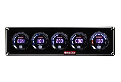 Quickcar Racing Products Digital 5-Gauge Panel OP/WT/OT/FP/Volts