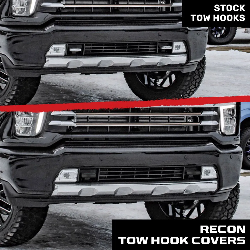 Chevy 20-25 Silverado 1500 Tow Hook Covers 2-Piece Set of Silicone Covers Standard & LED Options - Multiple Colors product image