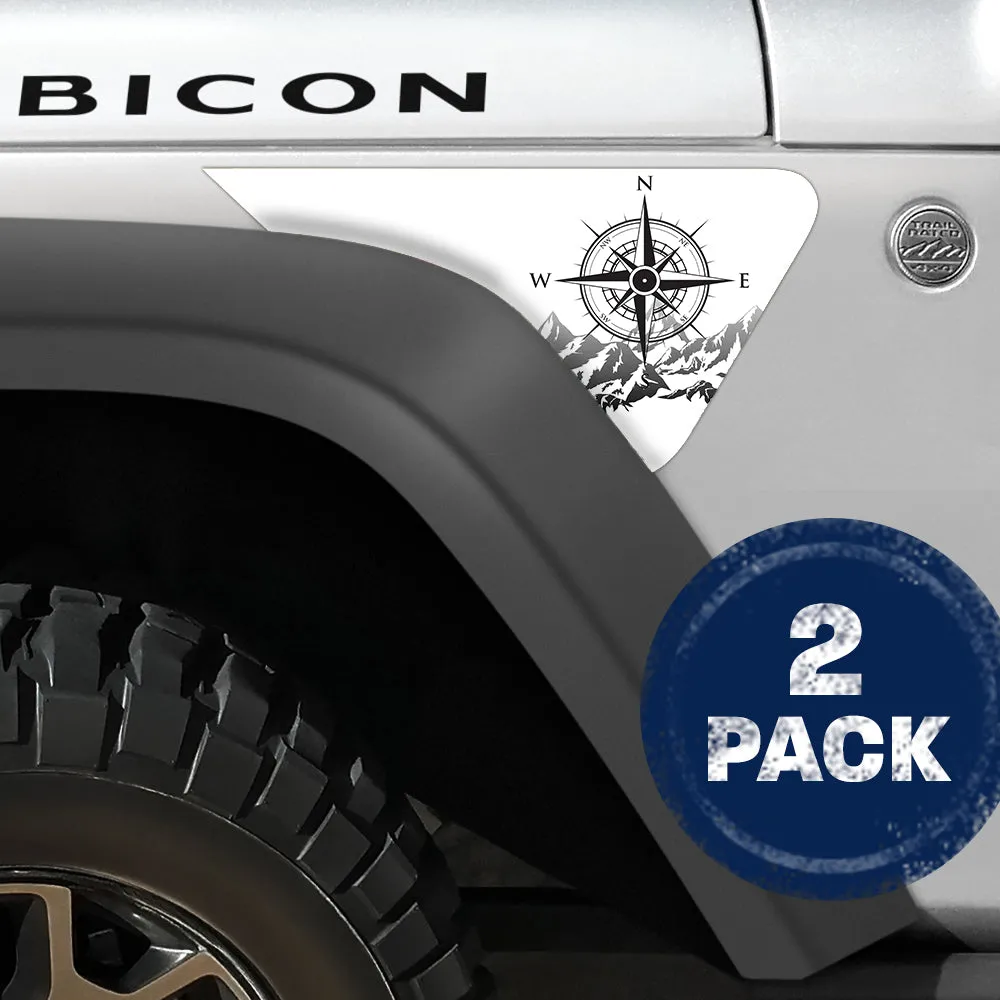 Head North 2pc Vinyl Fender Decal product image