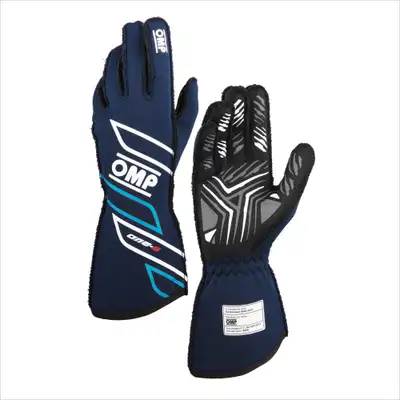 OMP Racing INC One-S Gloves My2025 Fia 8856-2018 Navy Blue / cy