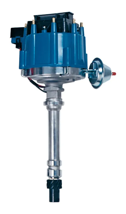 HEI Distributor Racing Type w/Vac-Adv Blue Cap Polished For Chevy V8 Engines Proform product image