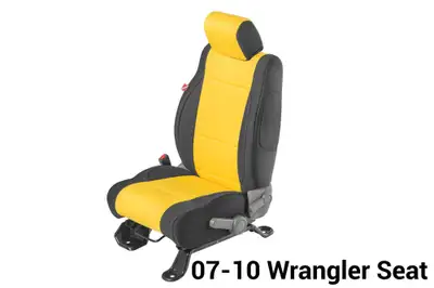 Diver Down Wrangler JK Seat Cover for 11-12 Jeep JK Yellow Neoprene Pair Diver Down