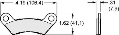 Wilwood Brakes Wilwood Calipersc101.06 Dual Bore Wpads