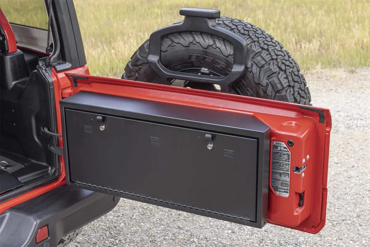 Tailgate Lockbox - '18-26 Wrangler JL (Standard Panel; Black) product image