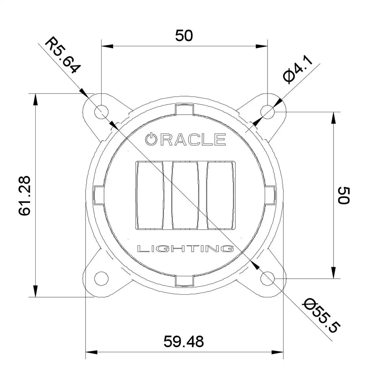 ORACLE Lighting 60mm 15W Low Beam LED Emitter Module product image