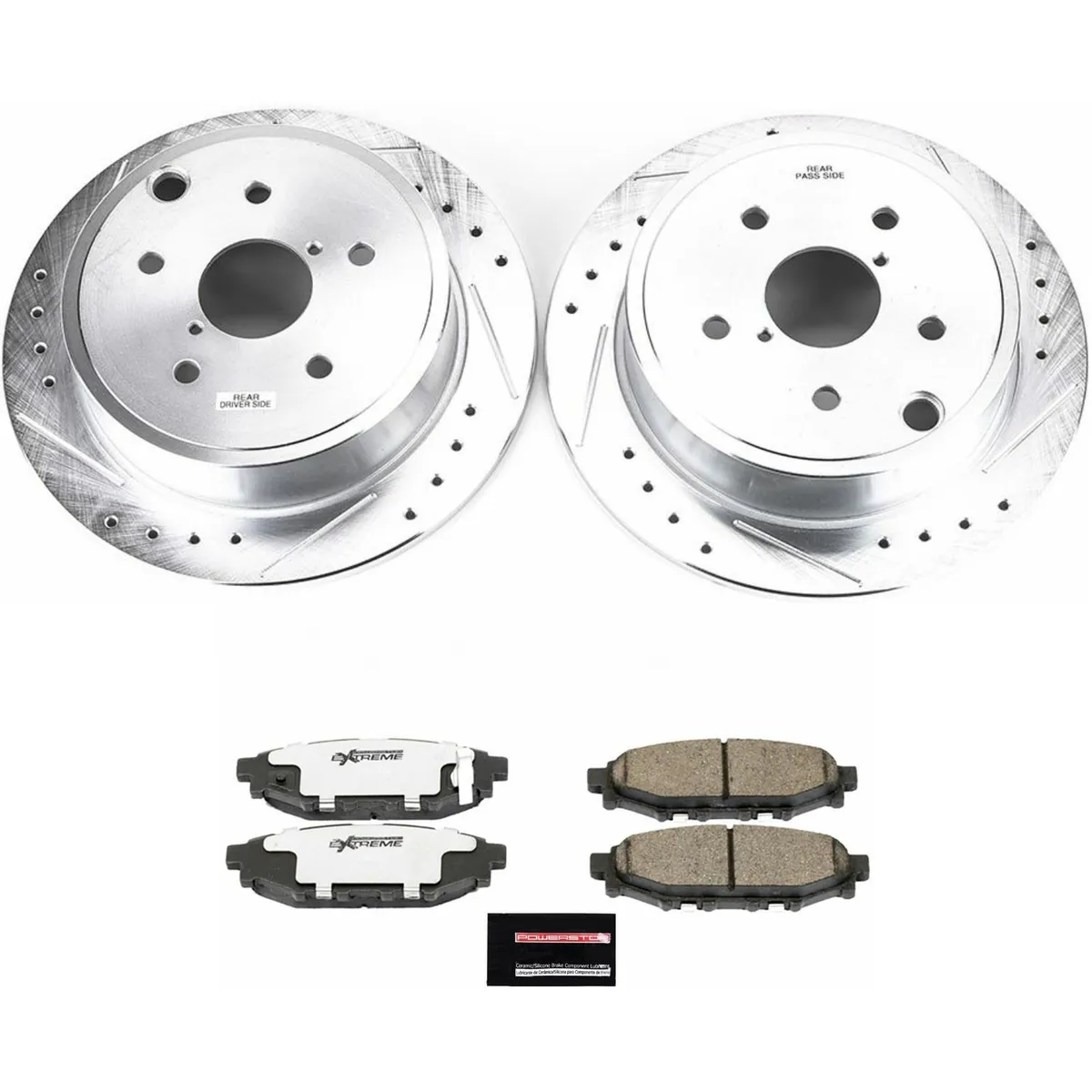 Z26 Street Warrior Upgrade Kit: Drilled/Slotted Rotors; Carbon-Fiber Ceramic Pads W/Hardware product image