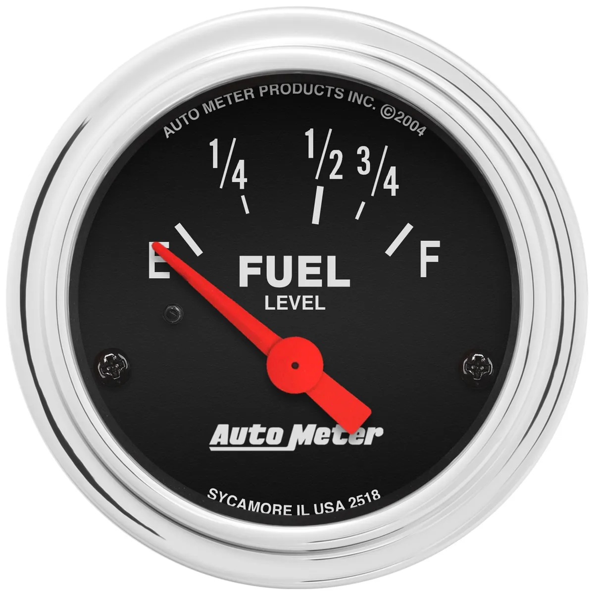 Gauge, Fuel Level, 2 1/16", 16OE to 158OF, Elec, Traditional Chrome product image