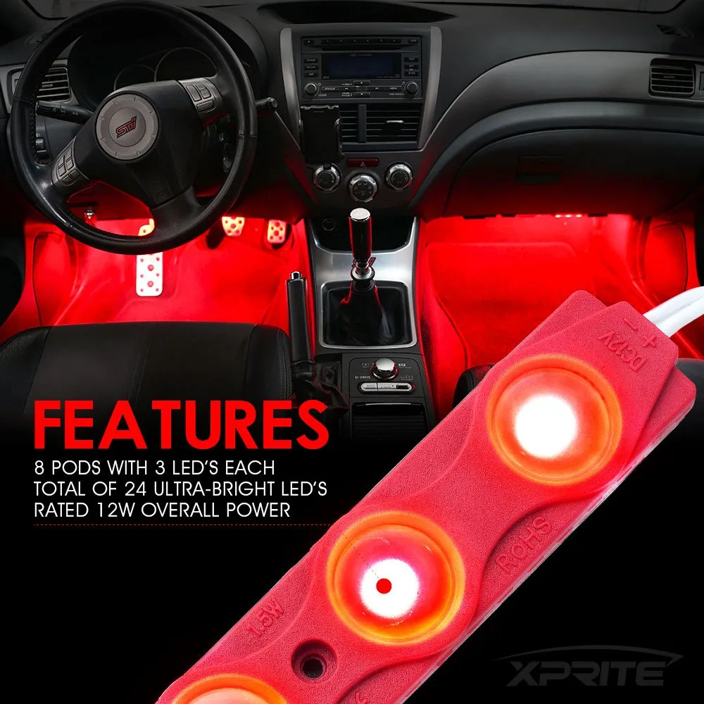 Xprite 8 LED Rock Light Pods Truck Bed Lighting Kit with Switch product image