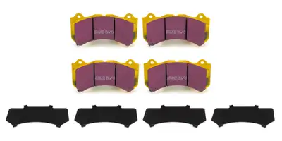 EBC Brakes Yellowstuff Street And Track Brake Pads; FMSI Pad No. D1405; Pad Dimensions: 190 x 93 x 15mm;