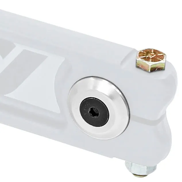 Antirock® Sway Bar Arm Hardware Kit; Incl. 2 Clear Anodized/Tapered Aluminum Washers/Flat Head Allen Bolts/0.375 in.-24 Arm Pinch Bolts/Nuts; product image