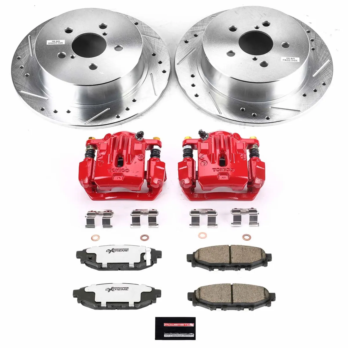 Z26 Street Warrior Upgrade Kit: Drilled/Slotted Rotors; Carbon-Fiber Ceramic Pads; Powder Coated Calipers product image