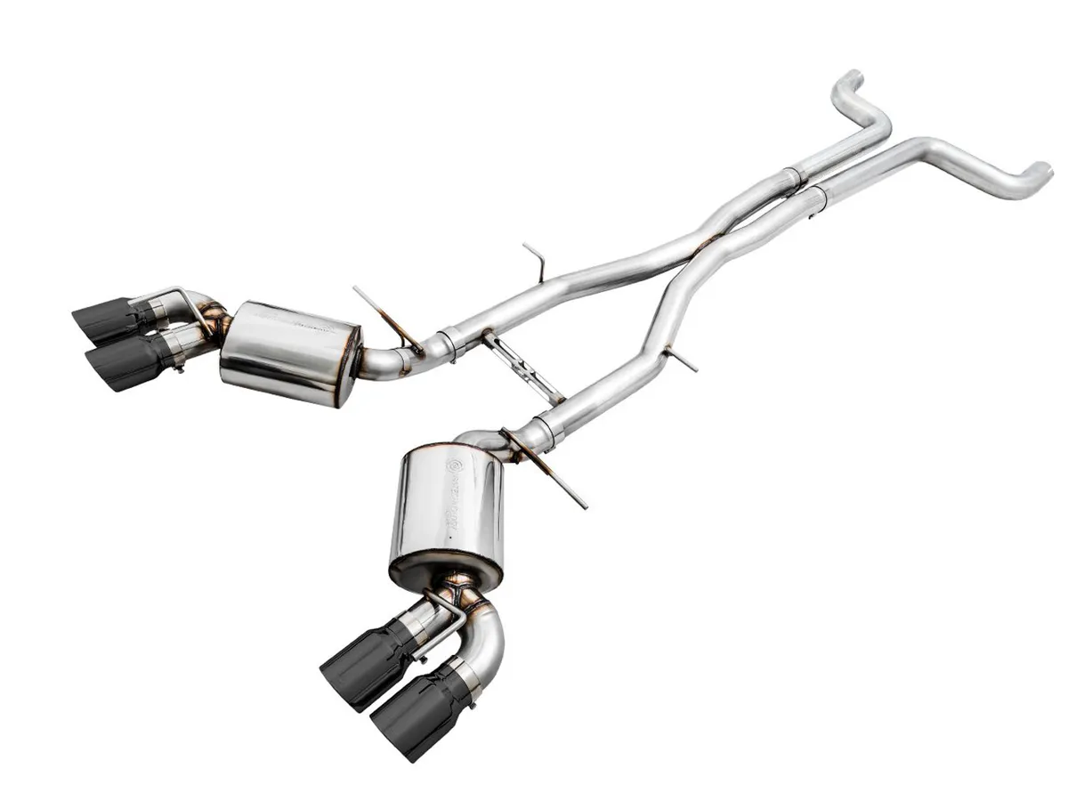 AWE Touring Edition Cat-back Exhaust for Gen6 Camaro SS / ZL1 / LT1 - Non-Resonated - Diamond Black Tips (Quad Outlet) product image