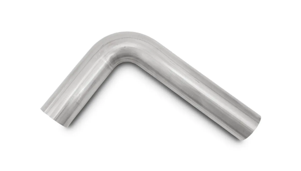 Vibrant Performance 90 Degree Stainless Steel Bend; 5 in. OD; 7.5 in. Centerline Radius; 6 in. Leg Length From Tangent 1; 6 in. Leg Length From Tangent 2;
