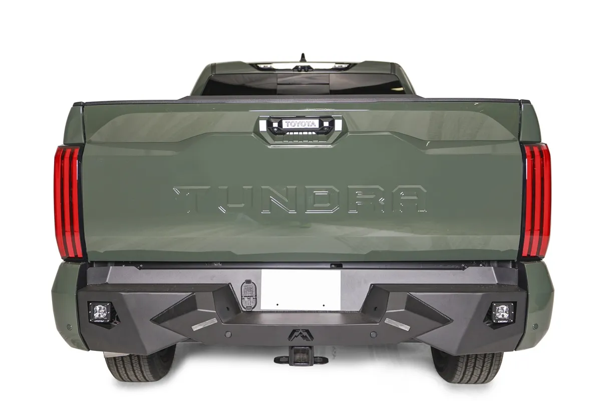 Fab Fours Vengeance Rear Bumper; 2 Stage Black Powder Coated;