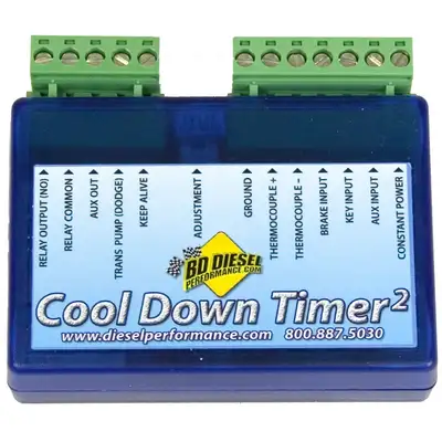 BD Diesel Cool Down Timer Kit V2.0; Incl. CDT2 Control Module/CDT2 Wiring Harness/Cable Tie/Posi-Tap Connectors/Ring Connector;