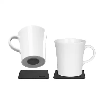SILWY MAGNET Porcelain Magnetic Handle Cups Blk