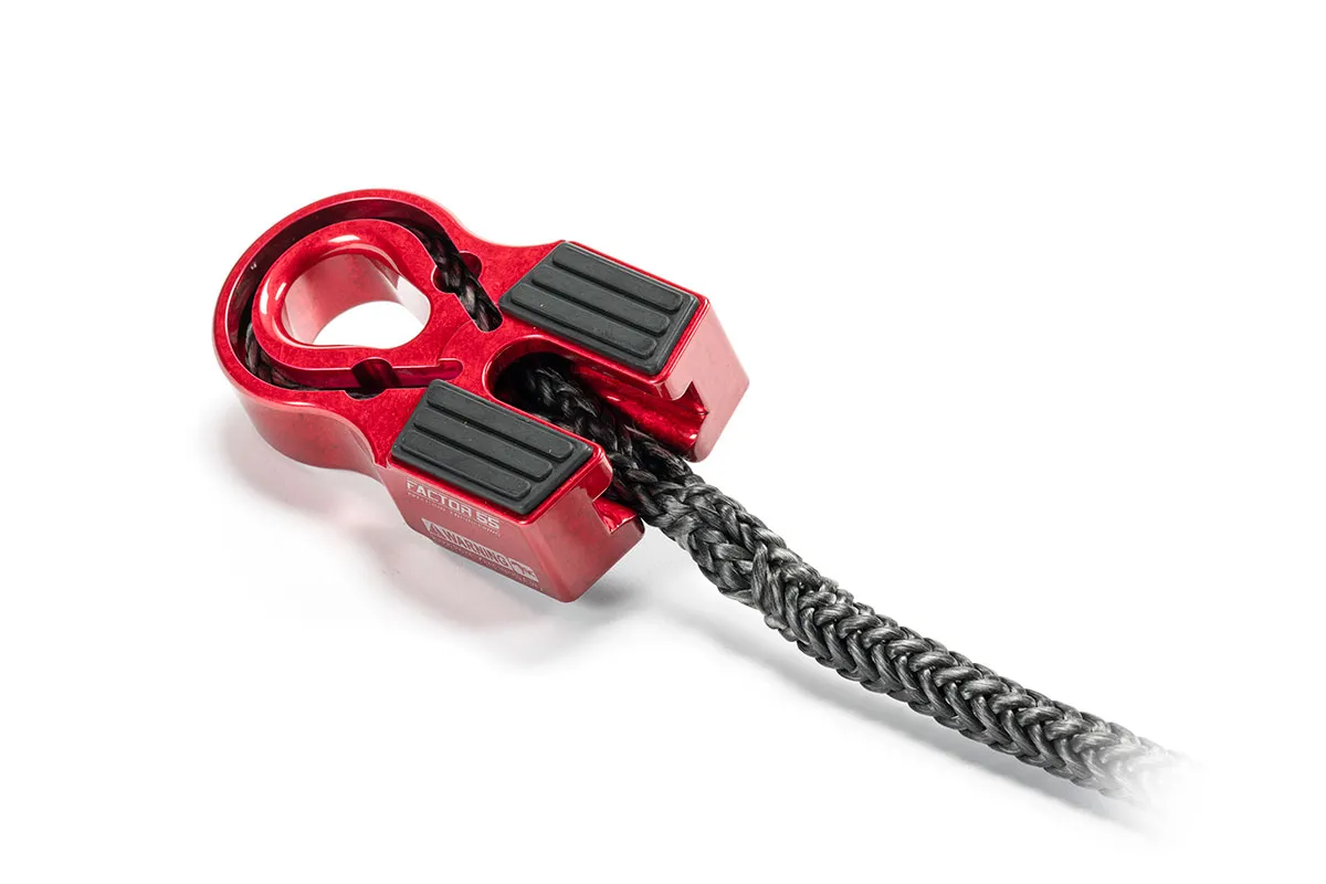 Factor 55 00375-05 Flat Splicer 3/8-1/2 Synthetic Rope Splice-On Shackle Mount -- Silver product image