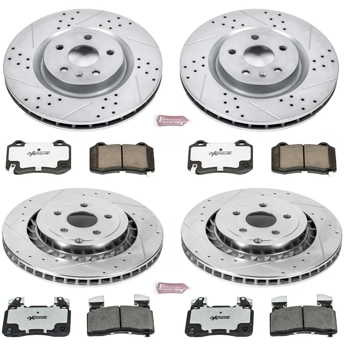 Z26 Street Warrior Upgrade Kit: Drilled/Slotted Rotors; Carbon-Fiber Ceramic Pads W/Hardware product image