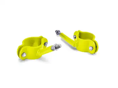 Steinjager Recovery and Towing 2004-2006 High Lift Jack Mount Roll Bar Neon Yellow