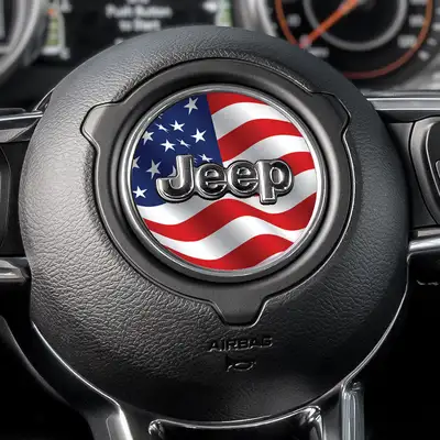 Under The Sun Inserts Wavy Old Glory Steering Wheel Decal
