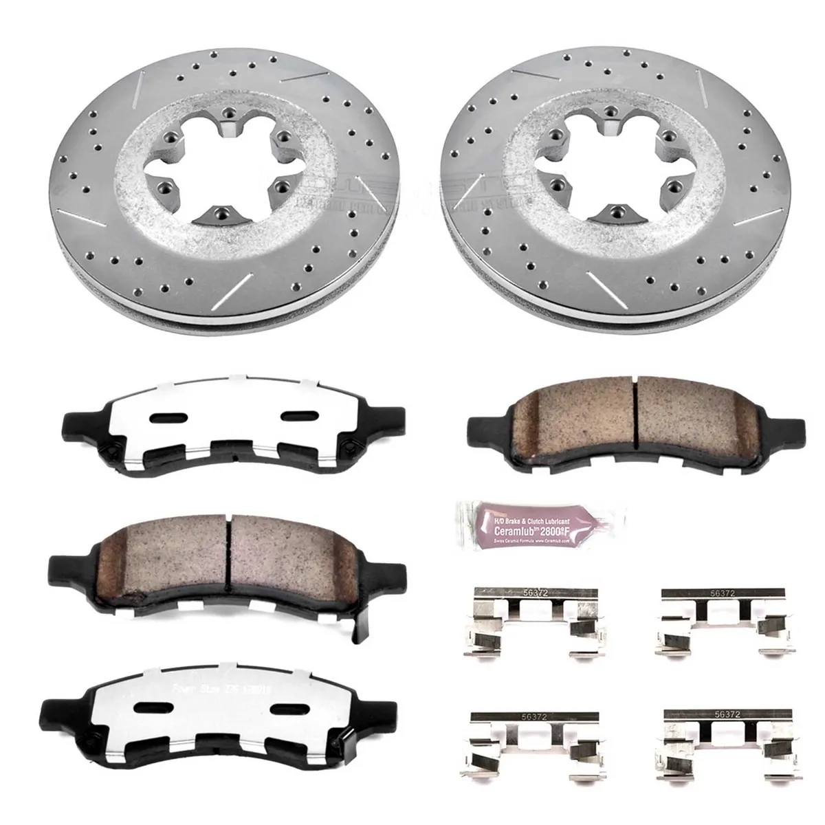 Z36 Truck/Tow Upgrade Kit: Drilled/Slotted Rotors; Carbon-Fiber Ceramic Pads W/Hardware product image
