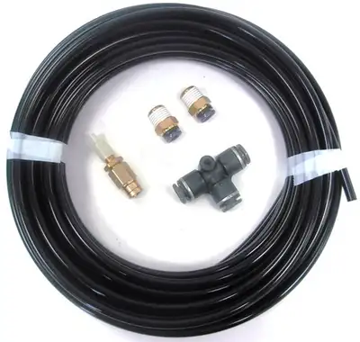 Ridetech Ridetech 32000004 Inflation kit with 30ft. 1/4 airline, 2 1/4 npt straights, 1 T and 1 schrader.