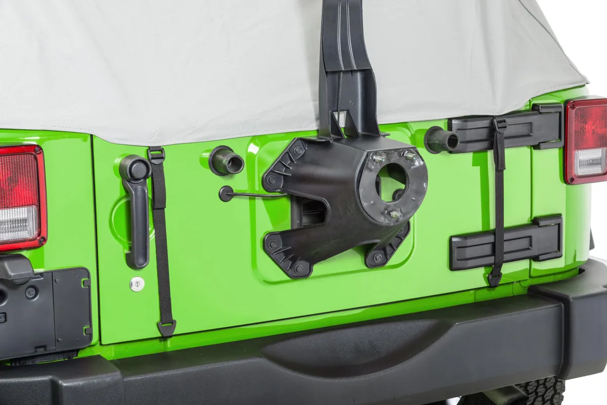 Jeep JK Full Door Cab Cover For 07-18 Jeep JK Wrangler 2 Door Gray Denim MasterTop product image