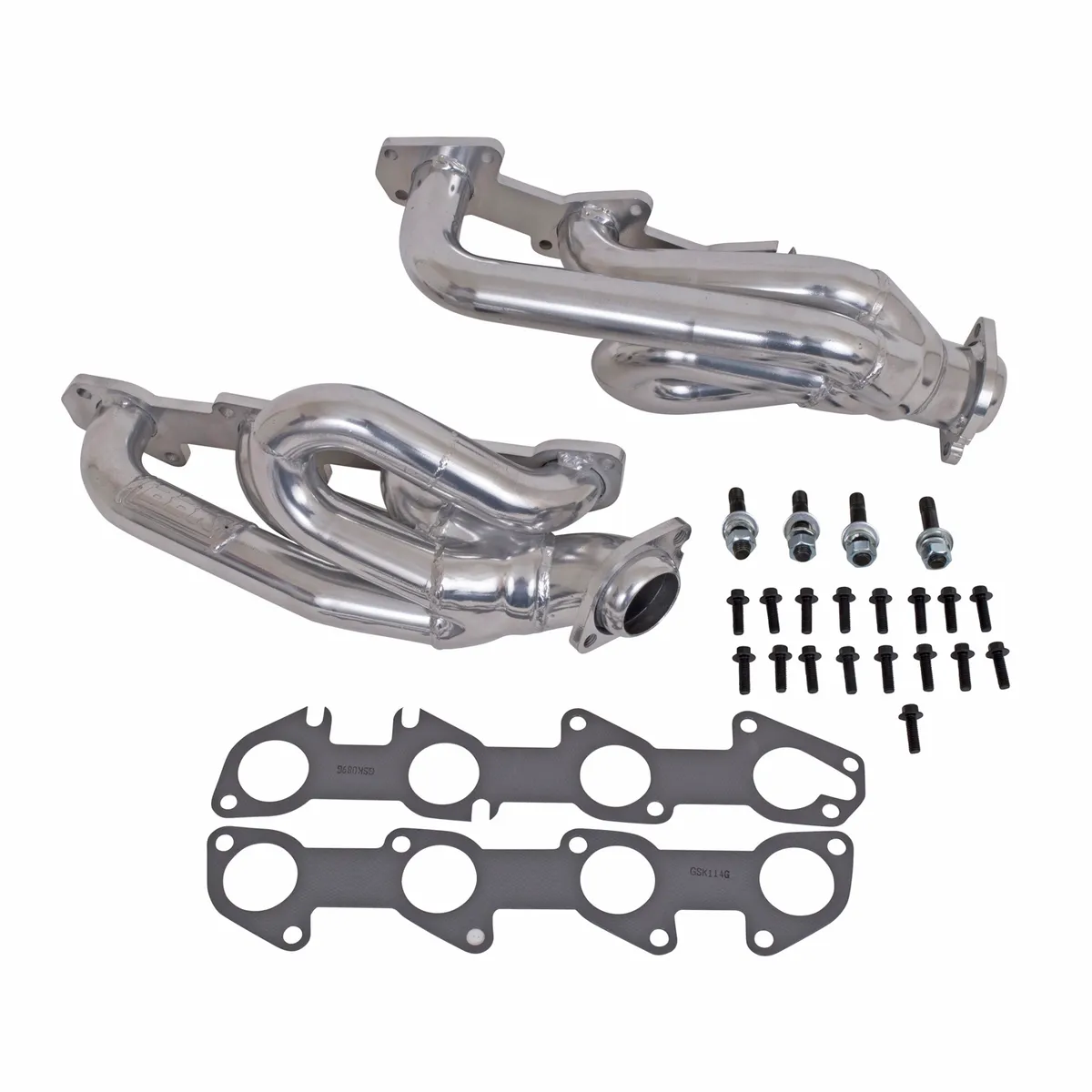Dodge Ram 1500 Truck 5.7 Hemi 1-3/4 Shorty Exhaust Headers Polished Silver Ceramic 03-08 product image