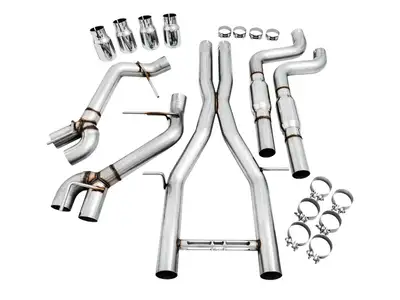 AWE Tuning AWE Touring Edition Axle-back Exhaust for Gen6 Camaro SS / ZL1 / LT1 - Diamond Black Tips (Quad Outlet)