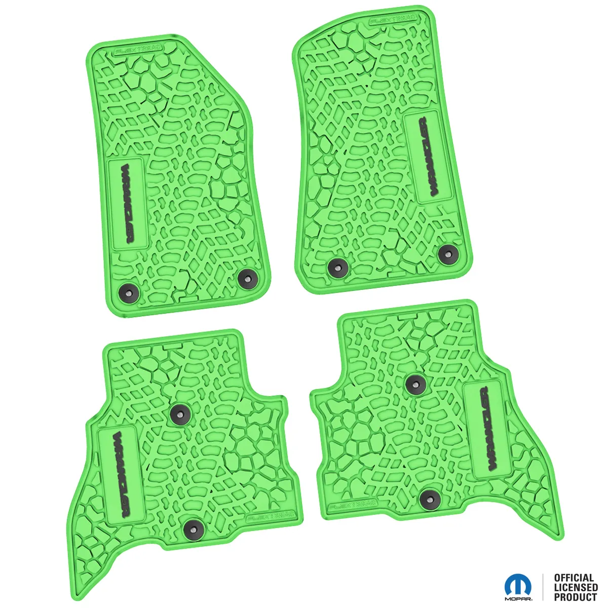 21-24 Jeep 4xe Front and RearTire Tread/Scorched Earth Scene w/ Wrangler Insert - Black w/ Dark Blue Insert product image