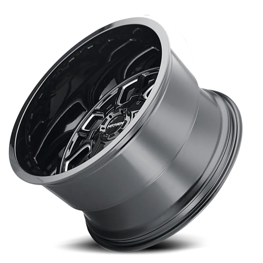 Mayhem Offroad Wheels Cogent 8107 GB 20x9 Milled Spokes Gloss Black 18 Off Set 6 Lug 5.71 BSM 106 Bore Cast Aluminum product image