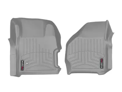 Weathertech 1999 - 2007 Ford F250/F350/F450/F550 Super Duty Regular Cab Grey Front FloorLiner With 4WD Manual Transfer Case
