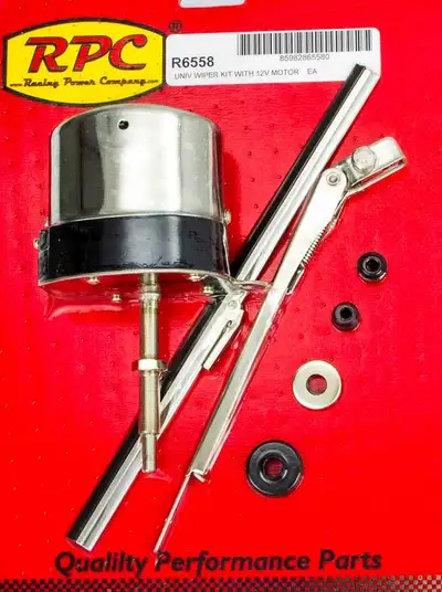 Racing Power Company 12v S/S Wiper Motor w/Arm & Blade
