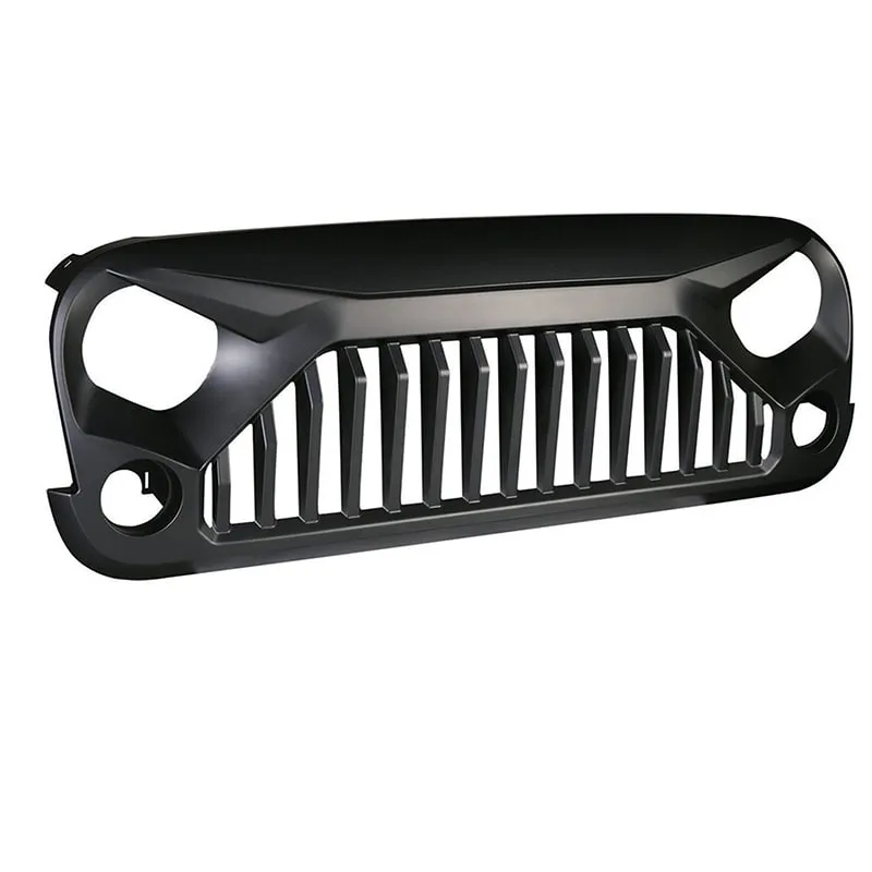 ABS Matte Black Angry Grille for 2007-2018 Jeep Wrangler product image