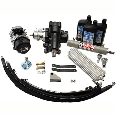 PSC Motor Sports PSC Cylinder Assist EHPS Steering Kit for 18-2024 Jeep Wrangler 392 with 6.75 Axle Stroke and 1-12 Tie Rod Clamp
