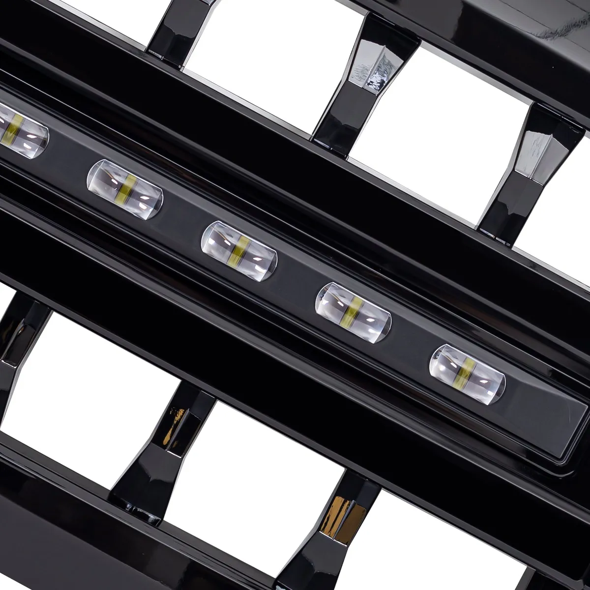 Armor Grille W/ Off-Road Lights - Gloss Black For 2013-2018 Dodge RAM 1500 ( Not Fit Rebel Models ), 2019-2023 Ram 1500 Classic product image