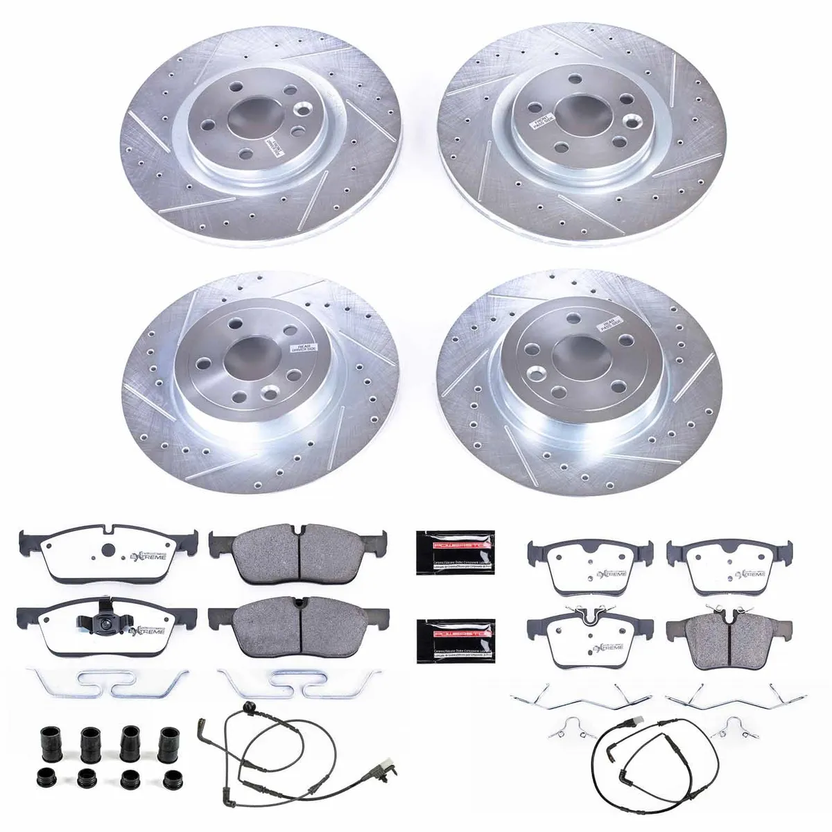 Z36 Truck/Tow Upgrade Kit: Drilled/Slotted Rotors; Carbon-Fiber Ceramic Pads W/Hardware; Pad Sensors product image