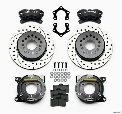 Wilwood Brakes Wilwood FDLI PS Park Brake Kit Drilled MoparDana 2.36in Off wSnap Ring Brng